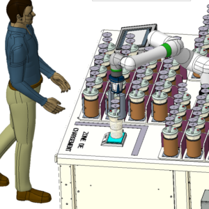 A Cobot for micro-vinification.